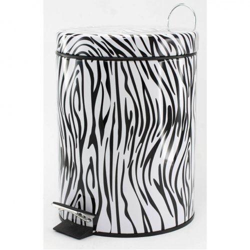 Zebra Garbage Can