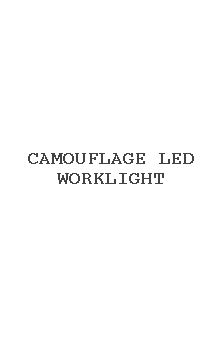 Camouflage Led Worklight