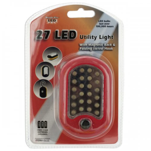 27 Led Utility Light With Magnet &amp; Hook
