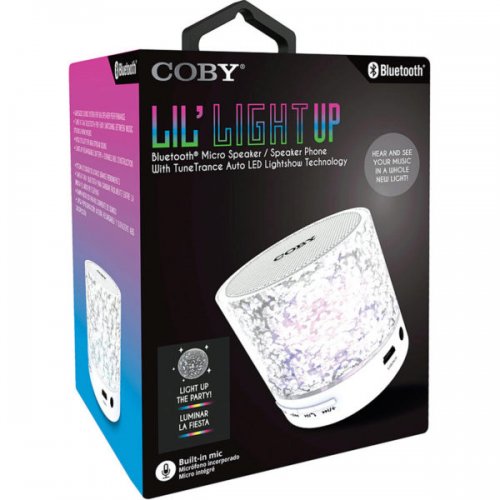 coby glimmer light up bluetooth speaker
