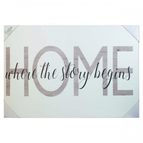 24x36 Leather Canvas Wall Art In Assorted Home Phrases