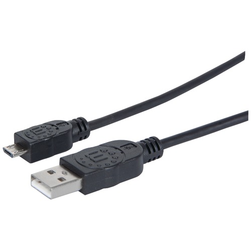 Manhattan A-male To Micro B-male Usb 2.0 Cable, 3ft