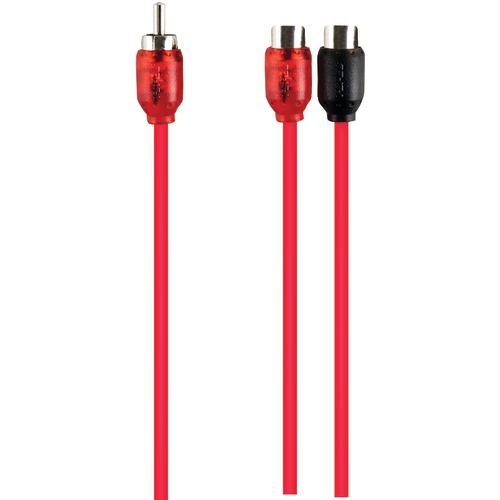 T-spec V6 Series Rca Y-adapter, 1 Male To 2 Females
