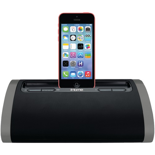 Ihome Dual-charging Portable Rechargeable Speaker With Lightning