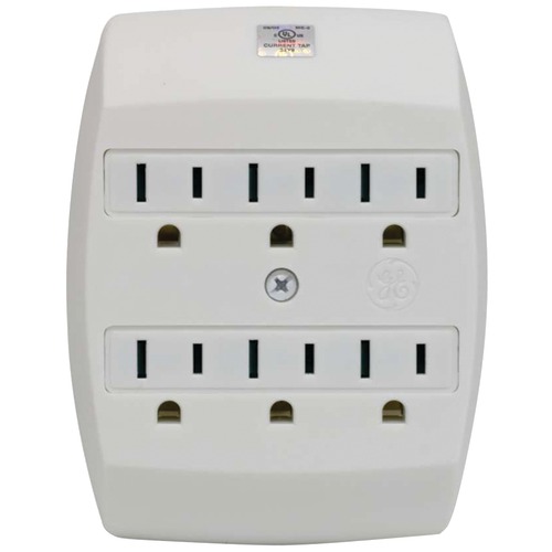 Ge 6-outlet Saf-t-gard Grounded Wall Tap