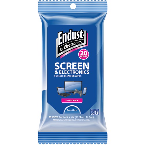 Endust Screen &amp; Electronic Wipes Soft Pack, 20 Ct