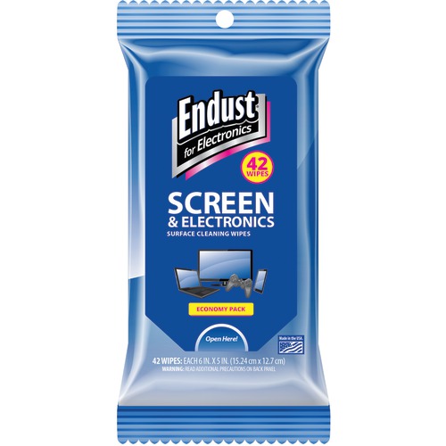 Endust Screen &amp; Electronic Wipes Soft Pack, 42 Ct