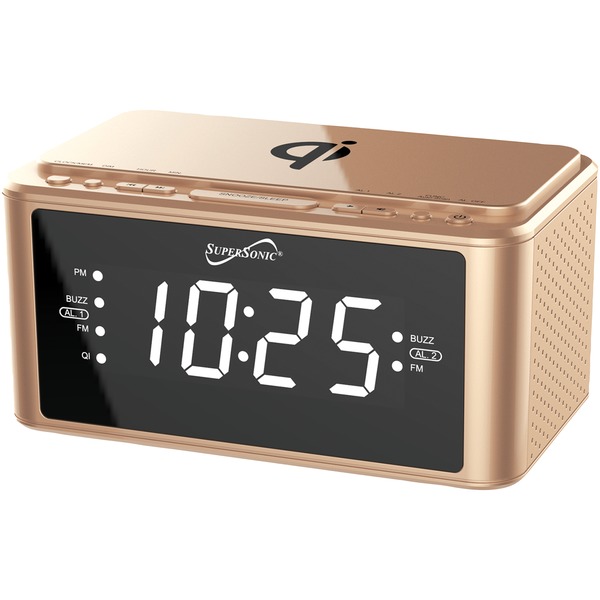 Westclox 1.4inch Red Led Clock Radio With Nature Sounds And 1 A