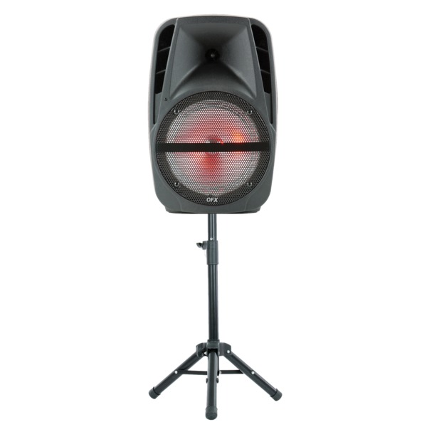 Qfx 15-inch Portable Party Sound System With Wireless Microphone