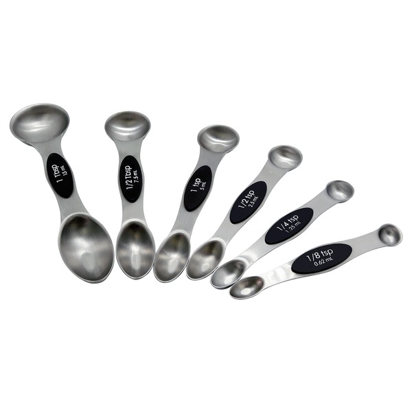 Nutrichef 6-piece Magnetic Measuring Spoon Set