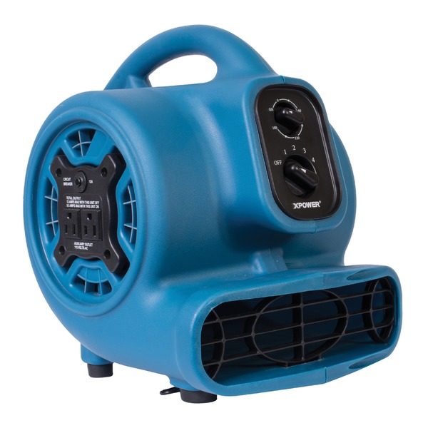 Xpower P-230at 1 And 4 Hp 925 Cfm 3-speed Mini Air Mover And Flo