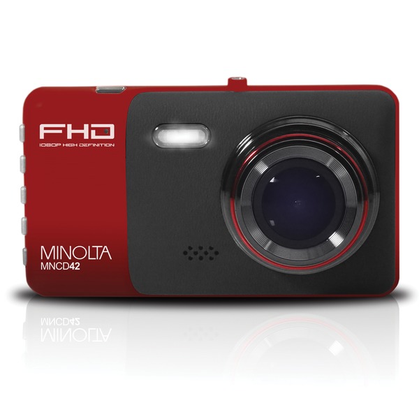 Minolta Mncd42 1080p Full Hd Dash Camera With 4-inch Lcd Screen