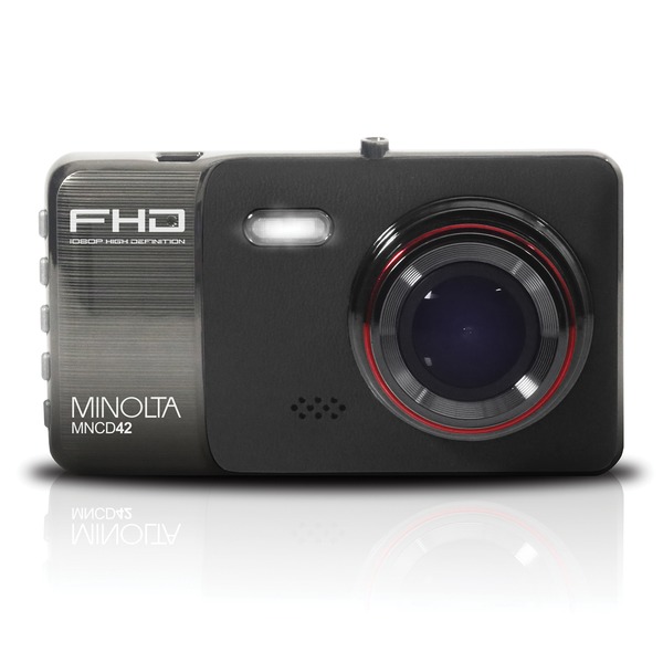 Minolta Mncd42 1080p Full Hd Dash Camera With 4-inch Lcd Screen