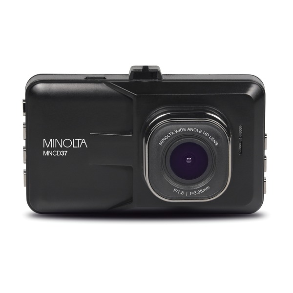 Minolta Mncd37 1080p Full Hd Dash Camera With 3-inch Qvga Lcd Sc