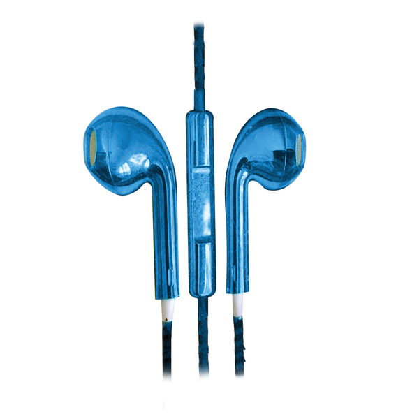At&amp;t In-ear Wired Stereo Earbuds With Microphone (blue)