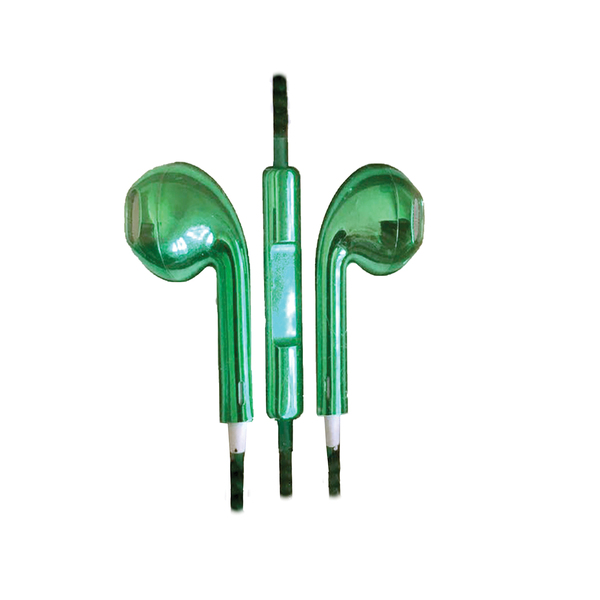 At&amp;amp;t In-ear Wired Stereo Earbuds With Microphone (green)