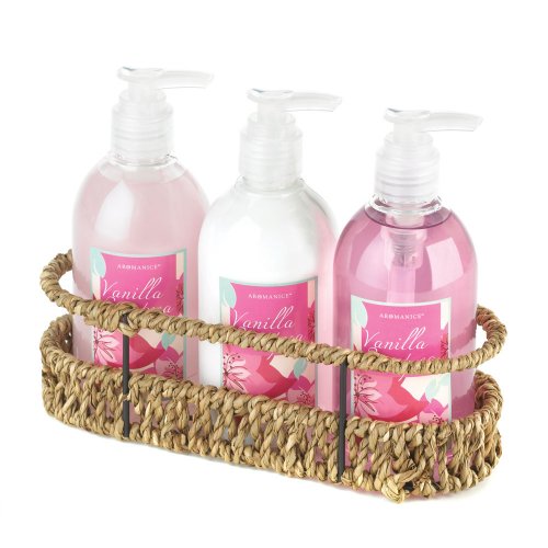 Woven Basket Bath Set Trio