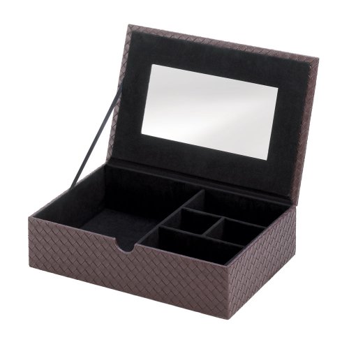 Faux Leather Jewelry Treasure Box