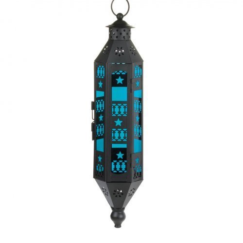 Sapphire Serenity Hanging Lantern