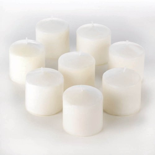 Unscented Mini Pillar Candles