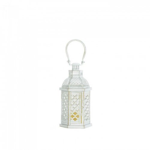 White Moroccan Glamour Lantern