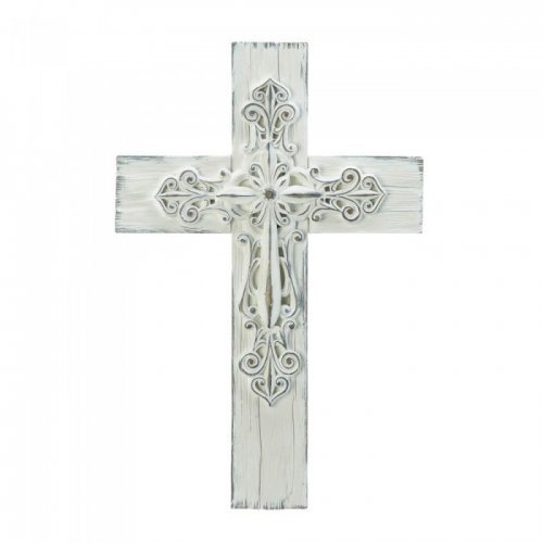 3-d Whitewashed Cross