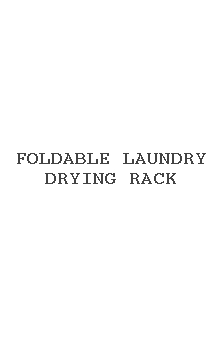 Foldable Laundry Drying Rack