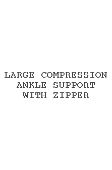 Large Compression Ankle Support With Zipper