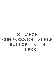X-large Compression Ankle Support With Zipper
