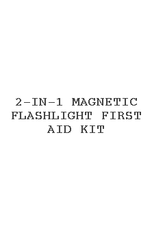 2-in-1 Magnetic Flashlight First Aid Kit