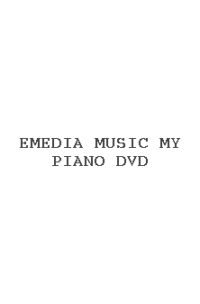 Emedia Music My Piano Dvd