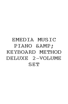 Emedia Music Piano &amp; Keyboard Method Deluxe 2-volume Set