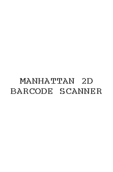 Manhattan 2d Barcode Scanner