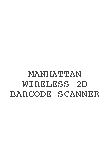 Manhattan Wireless 2d Barcode Scanner