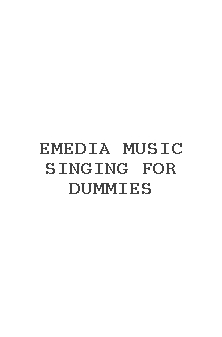 Emedia Music Singing For Dummies