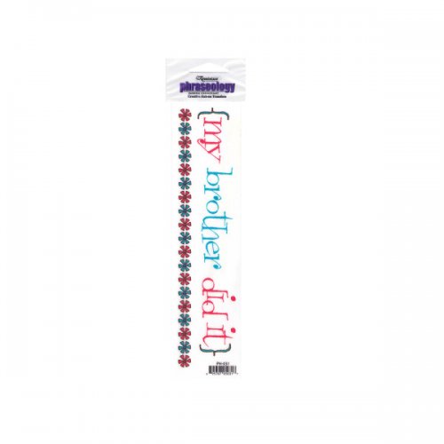 Reminisce Phraseology Creative Rub-on Transfer Brother Did