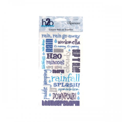 Reminisce Creative Rub-on Transfer H2o Rain