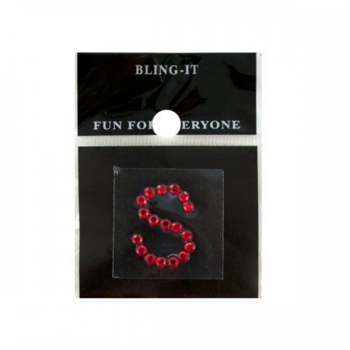 Bling Jeweled Letter Initial Stickers