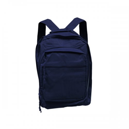 Blue Backpack With Multiple Storage Pockets