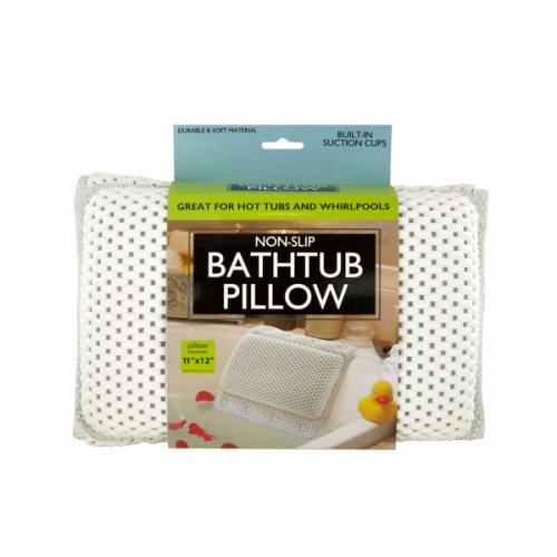 Non-slip Bathtub Pillow With Suction Cups