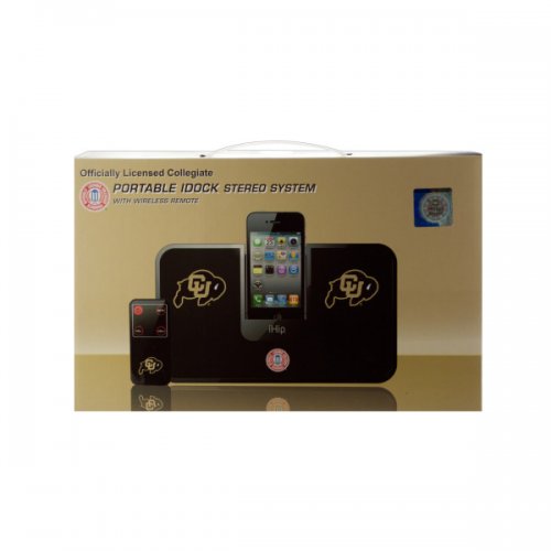 Collegiate Licensed Colorado Buffaloes Portable Idock Stereo Sys