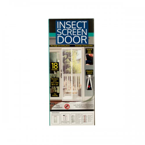 Insect Screen Door With Magnetic Closure