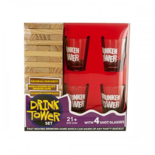 Drink Tower Wooden Block Drinking Game
