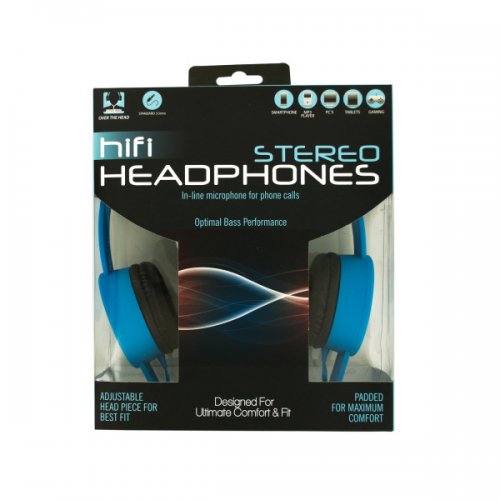 Adjustable Stereo Headphones With In-line Microphone