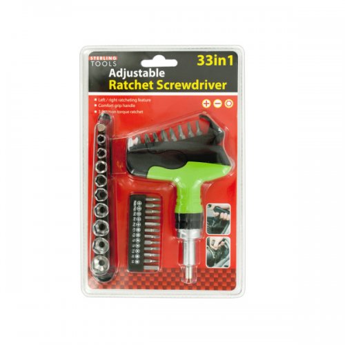 33 In 1 Adjustable Ratchet Screwdriver Set