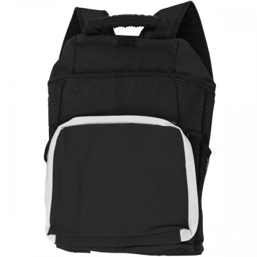 Black &amp; White Backpack With Pockets