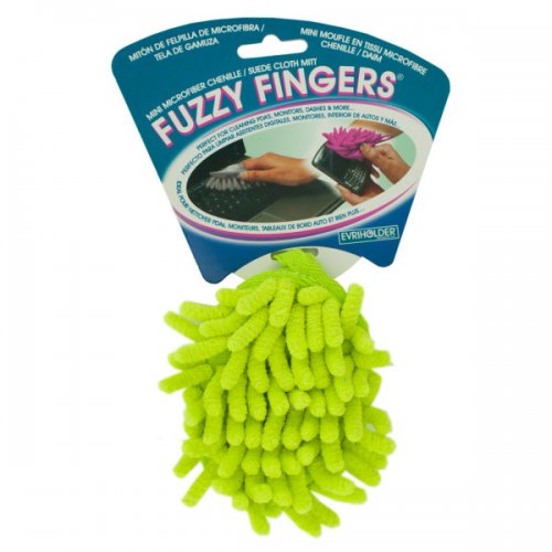Green Fuzzy Fingers Mini Microfiber Mitt