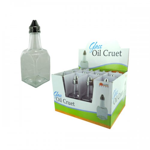 Glass Oil Cruet Countertop Display