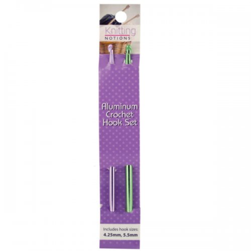 Anodized Aluminum Crochet Hook Set