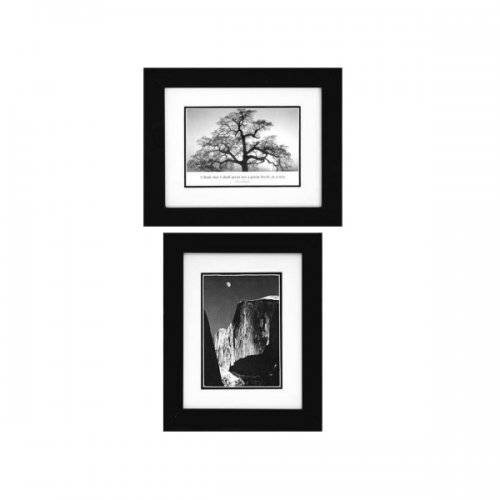Ansel Adams Moon &amp; Half Dome/oak Tree Framed Art